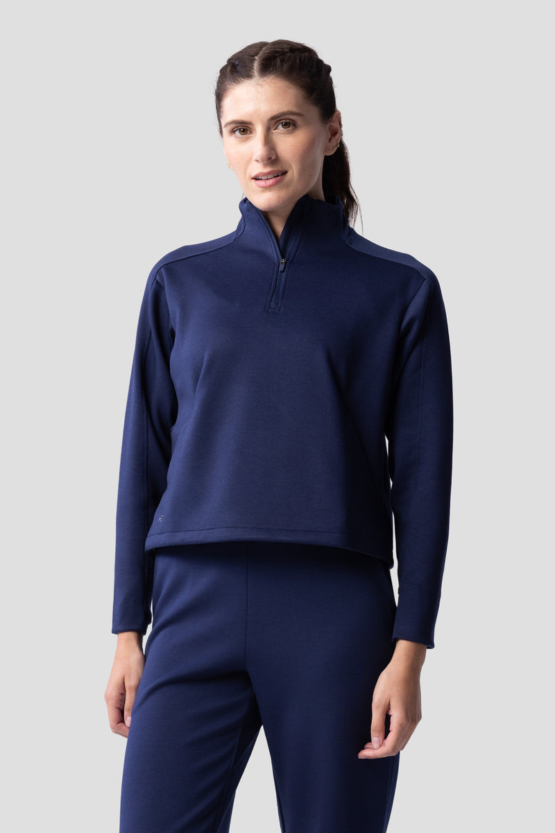 Women's Après Quarter Zip 2.0 — naval academy — 1