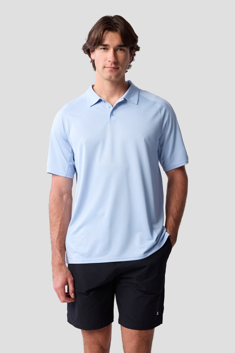 Men's Cross-Sport Tech Pique Polo — skyway — 1