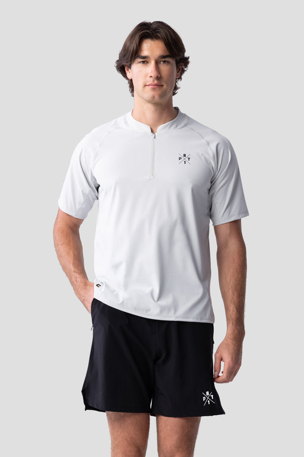 TO Performance Quarter Zip Henley