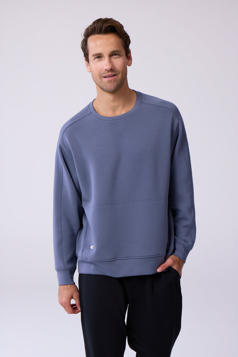 Après Men's Crew Sweatshirt 2.0 — in bounds blue — 1