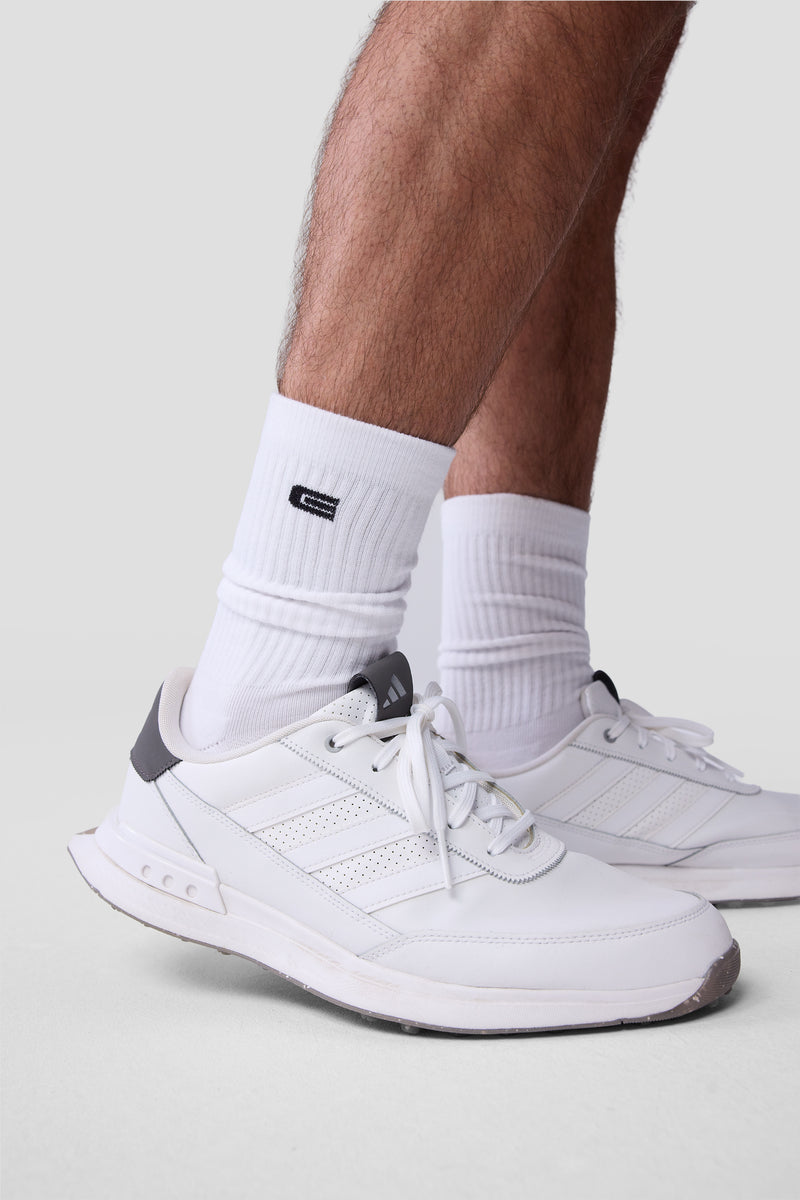 Essential Performance Crew Sock — white — 2