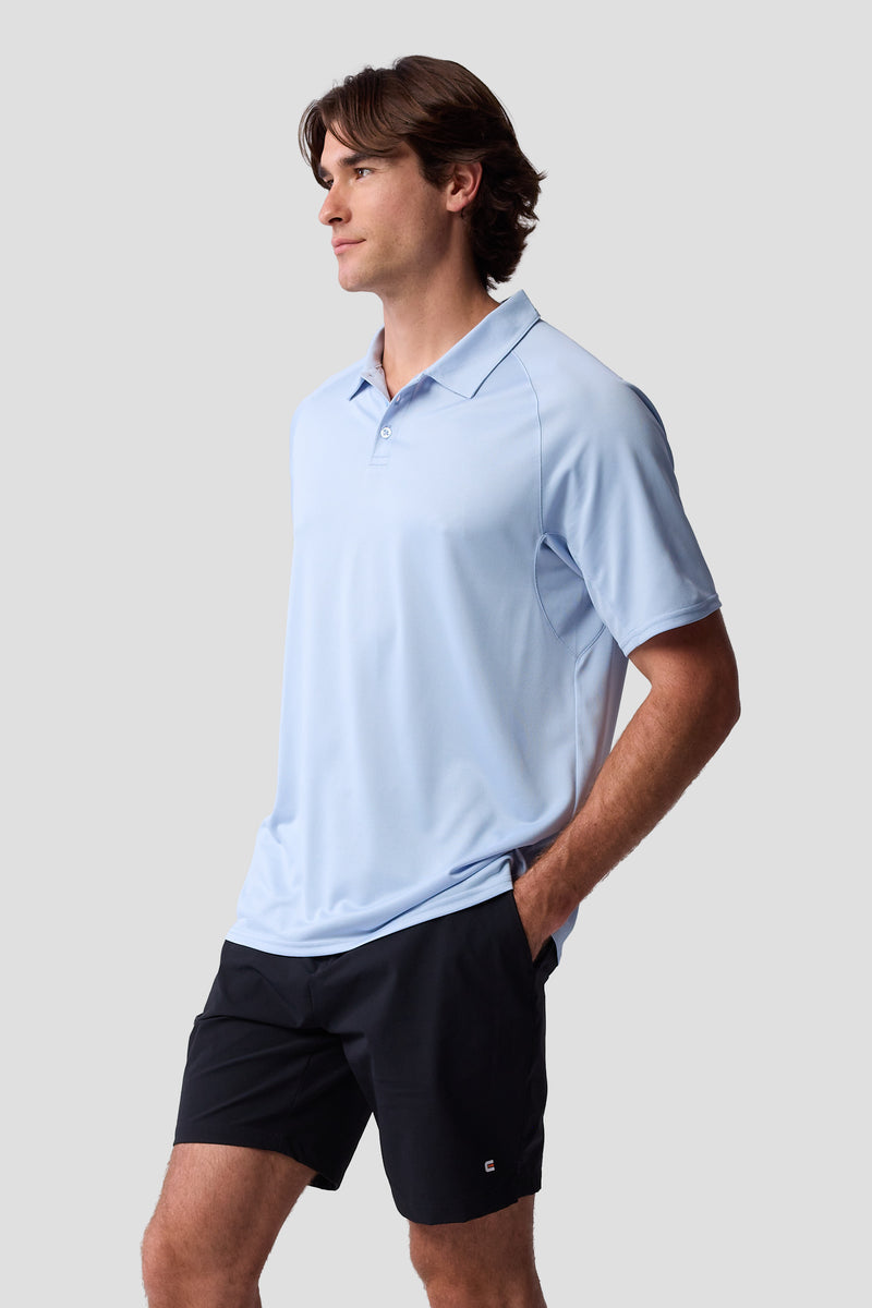 Men's Cross-Sport Tech Pique Polo — skyway — 2