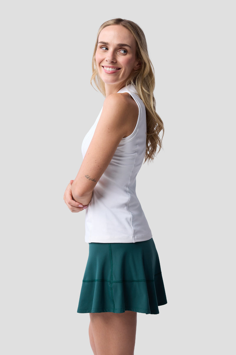 Women's Cross-Sport Sleeveless Polo — white — 3
