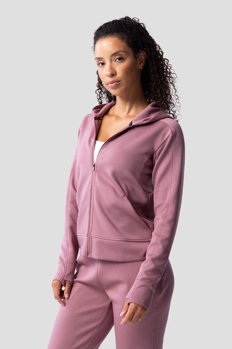Women's Après Full Zip Hood 2.0 — ashrose — 2