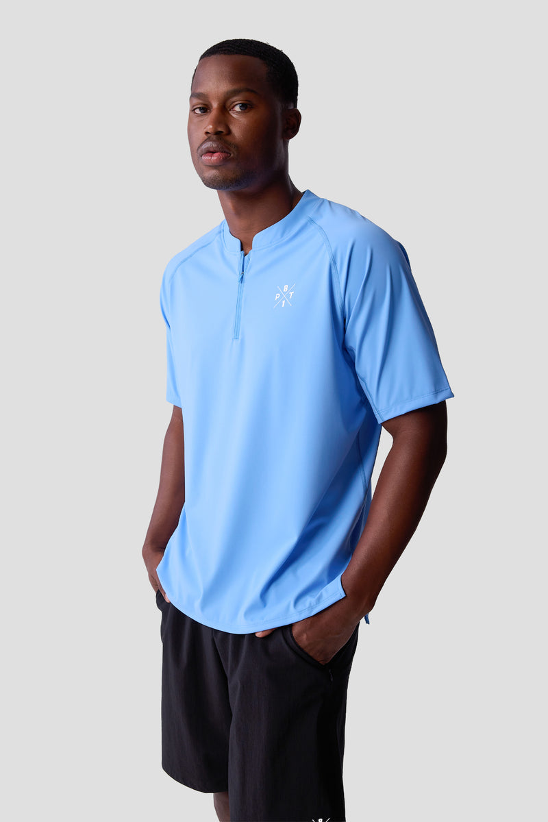 TO Performance Quarter Zip Henley — brittany blue — 4