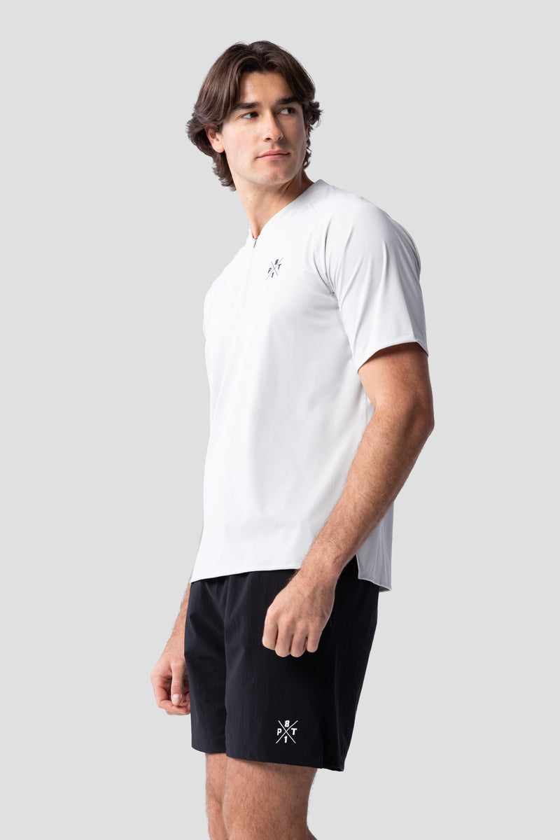 TO Performance Quarter Zip Henley — glacier grey — 2