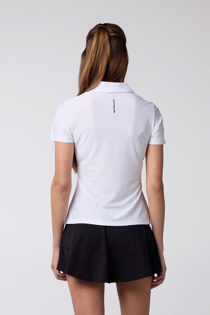 Women's Cross-Sport Tech Pique Polo — white — 3