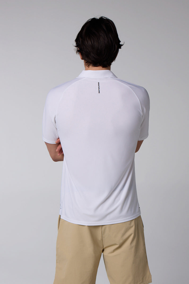 Pickleball Kingdom Men's Cross-Sport Tech Pique Polo — white — 3