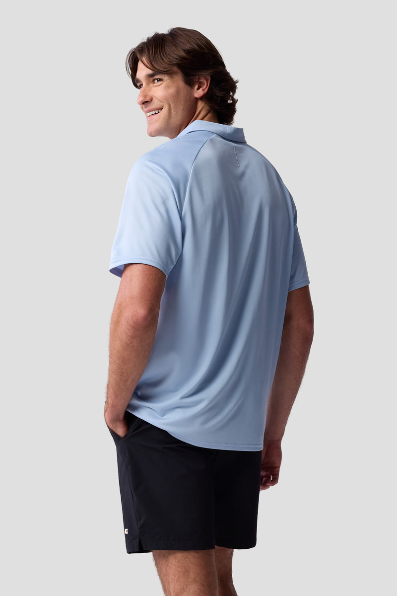Men's Cross-Sport Tech Pique Polo — skyway — 3
