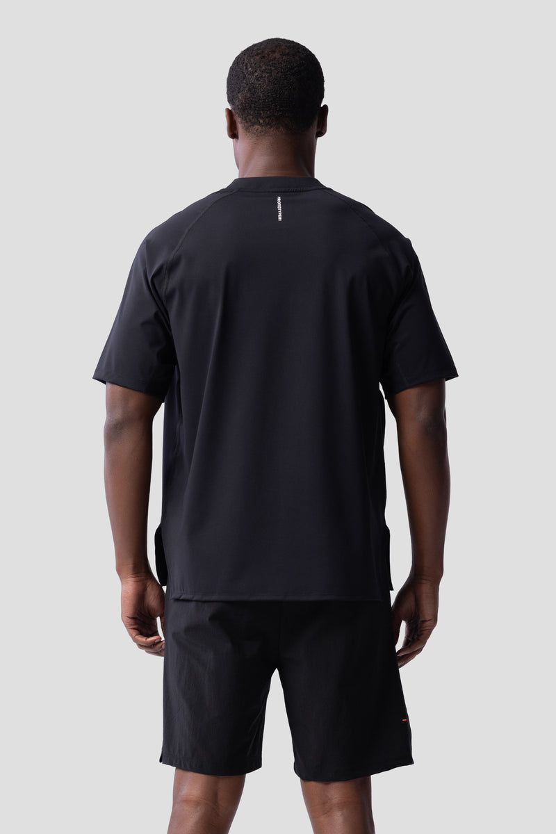 TO Performance Quarter Zip Henley — black — 3