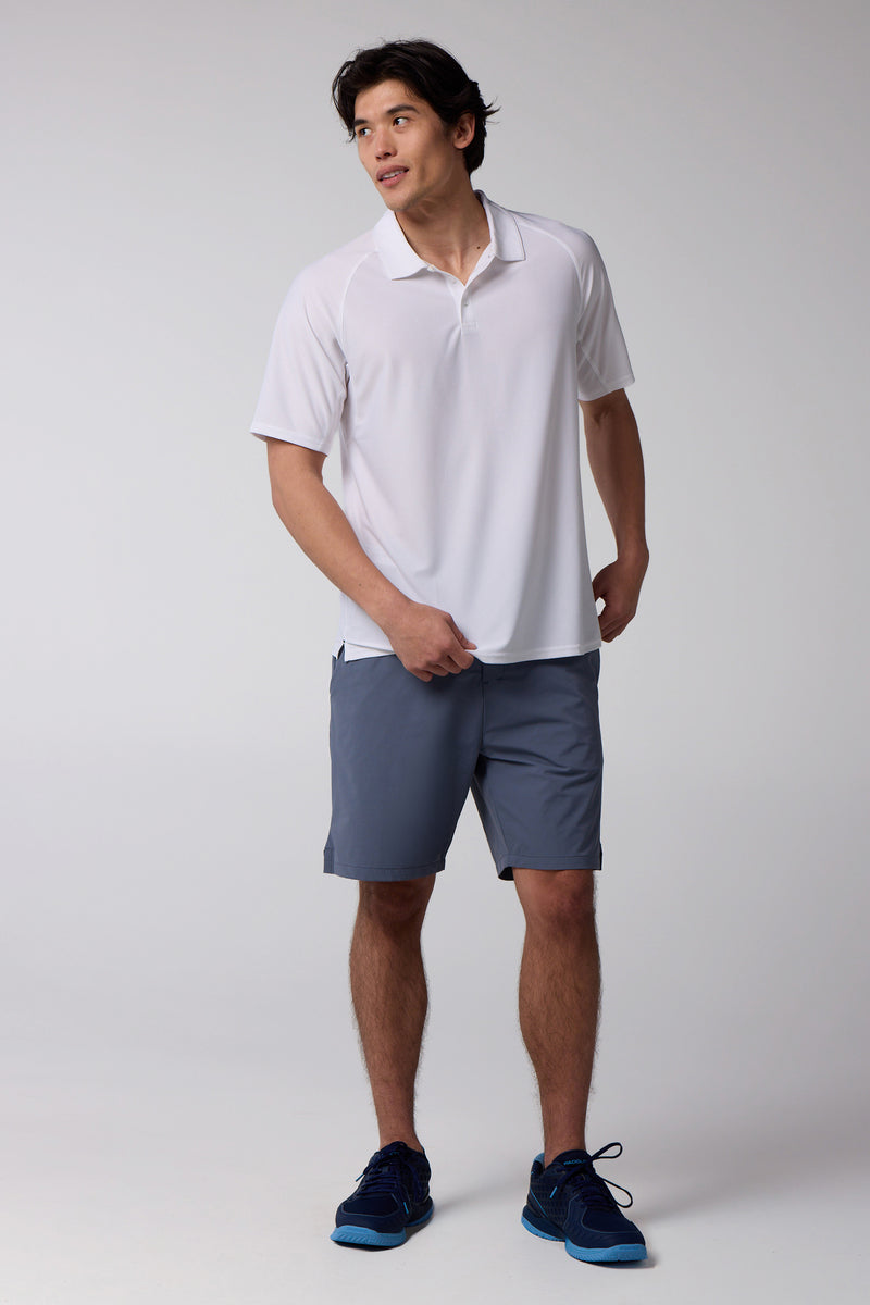 Pickleball Kingdom Men's Cross-Sport Tech Pique Polo — white — 4
