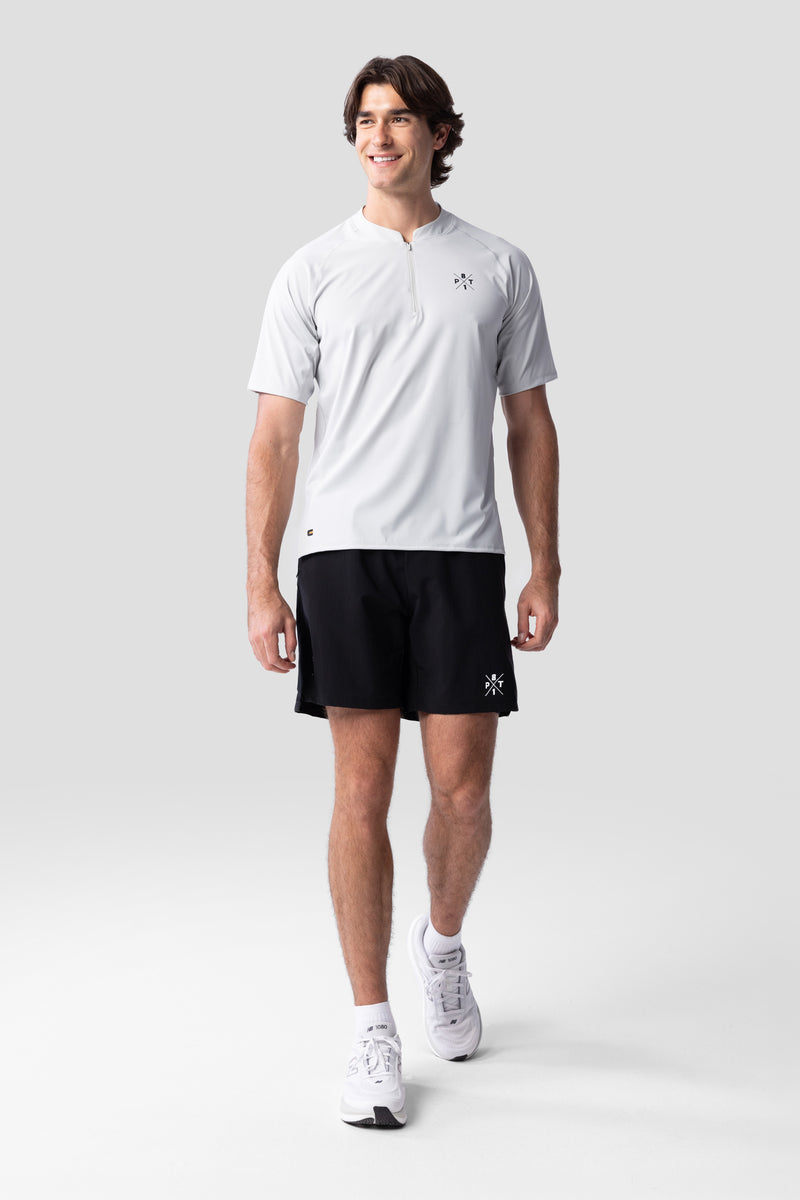 TO Performance Quarter Zip Henley — glacier grey — 4