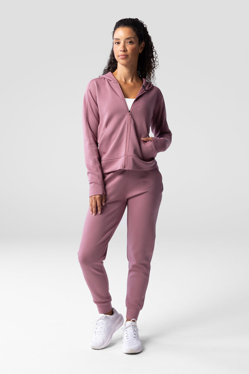 Women's Après Full Zip Hood 2.0 — ashrose — 4