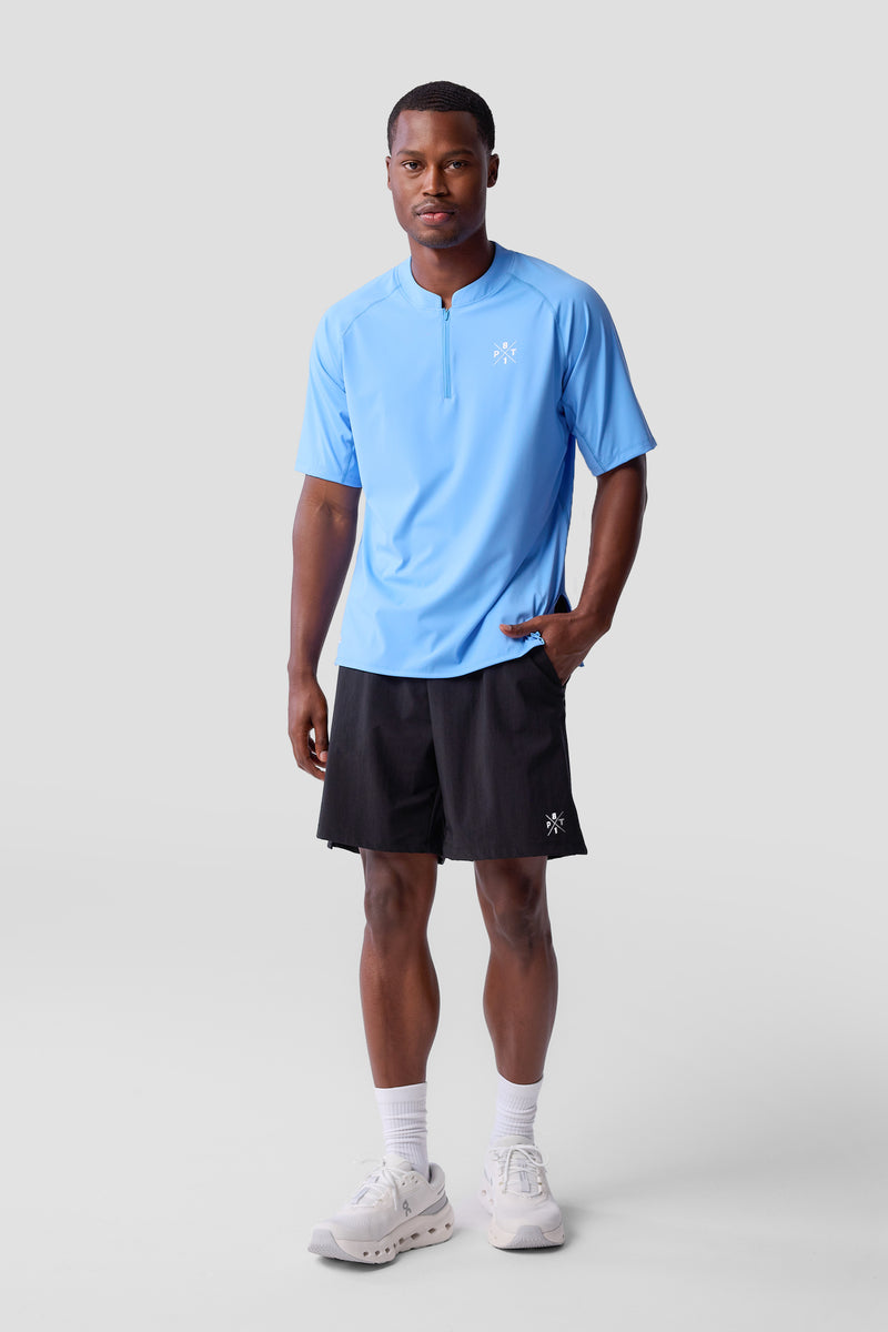 TO Performance Quarter Zip Henley — brittany blue — 6