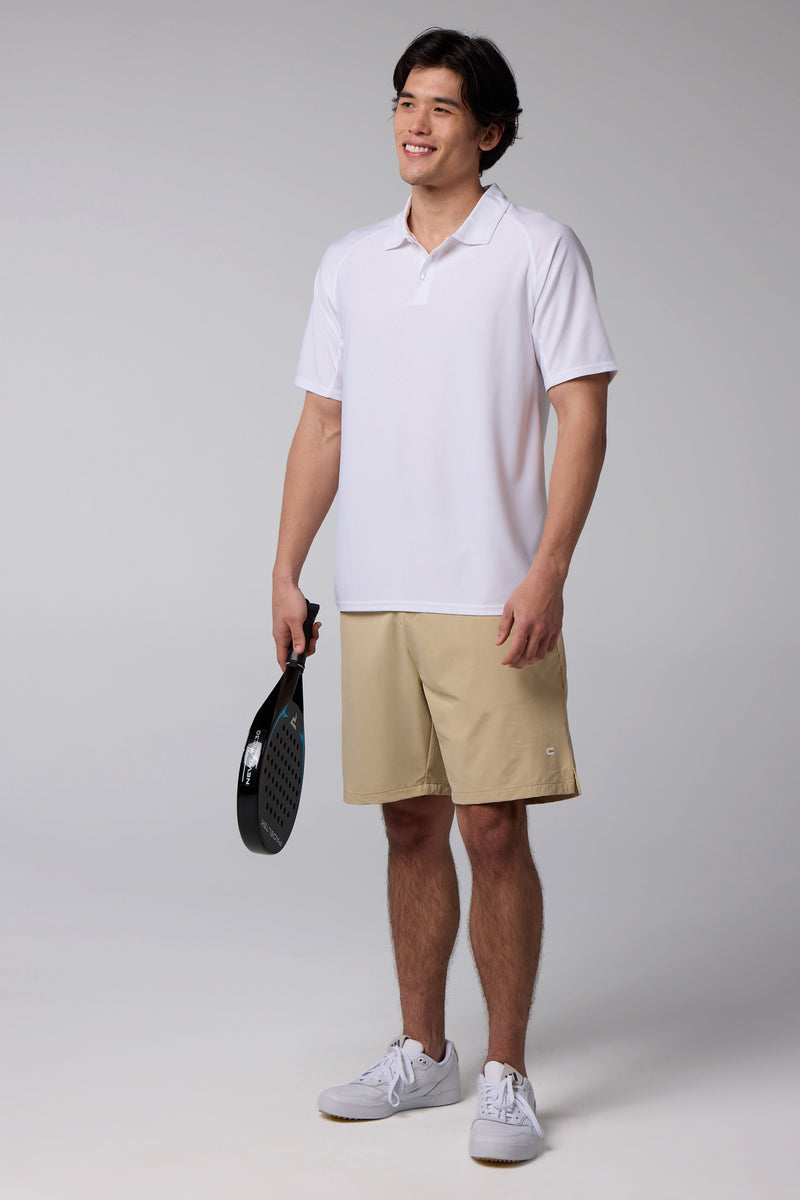 Pickleball Kingdom Men's Cross-Sport Tech Pique Polo — white — 5