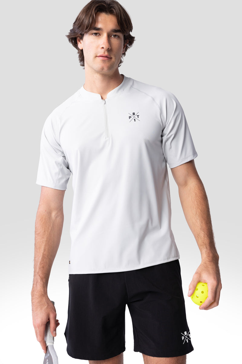 TO Performance Quarter Zip Henley — glacier grey — 5