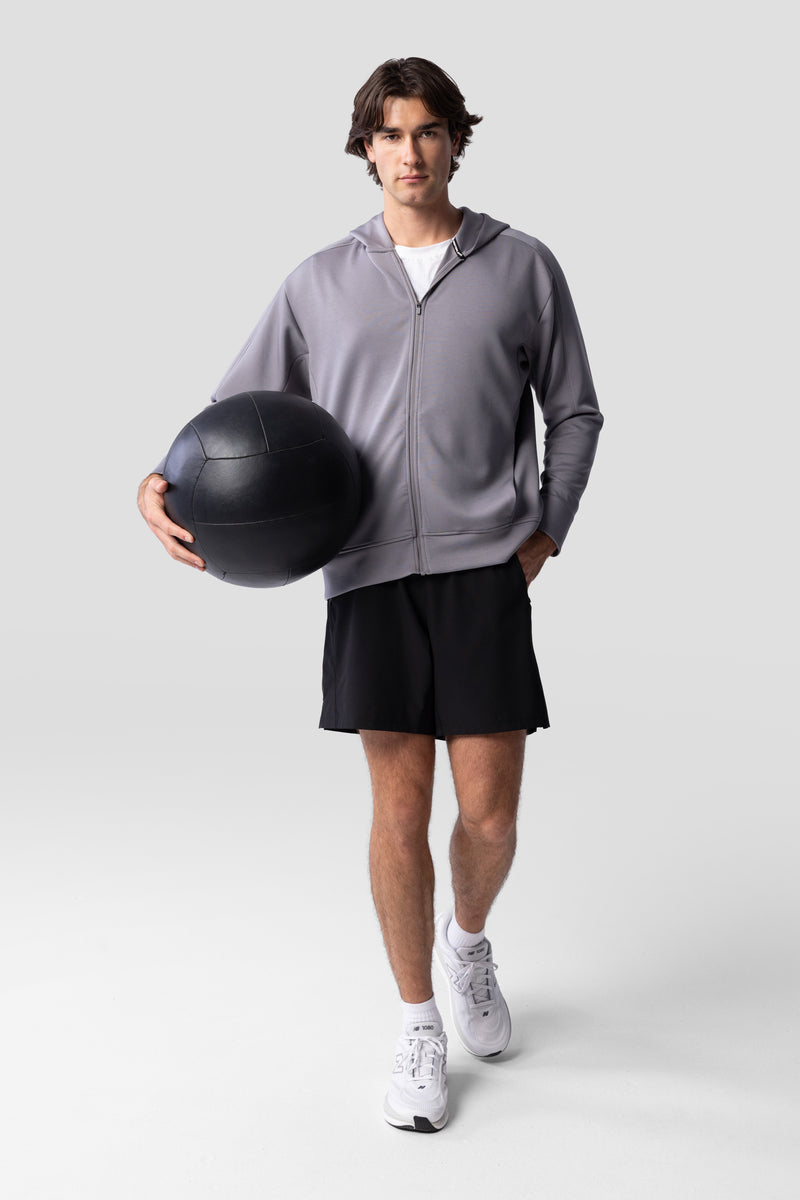Men's Après Full Zip Hood 2.0 — platinum — 4