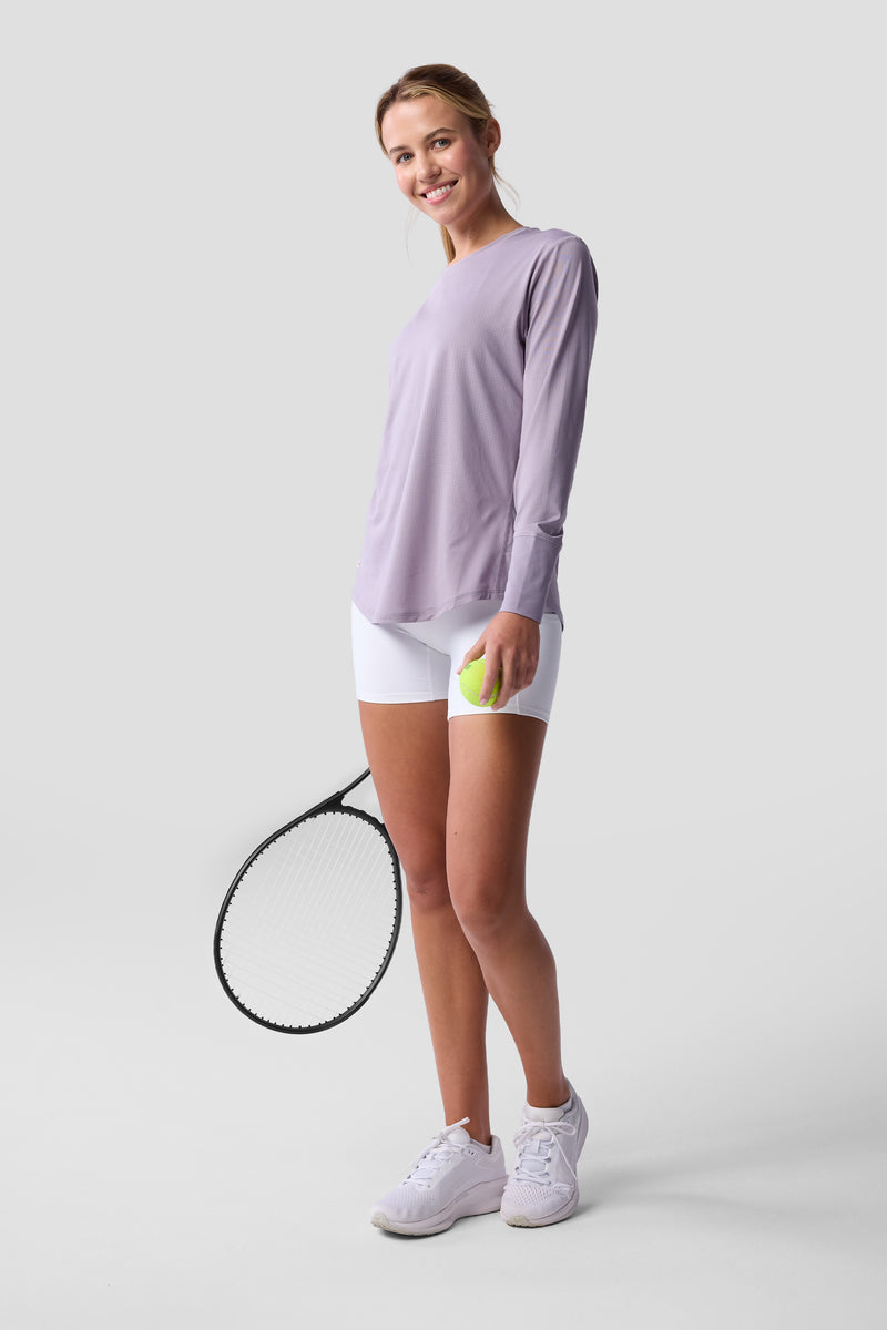 Women's Essential 5" High Rise Short — white — 5