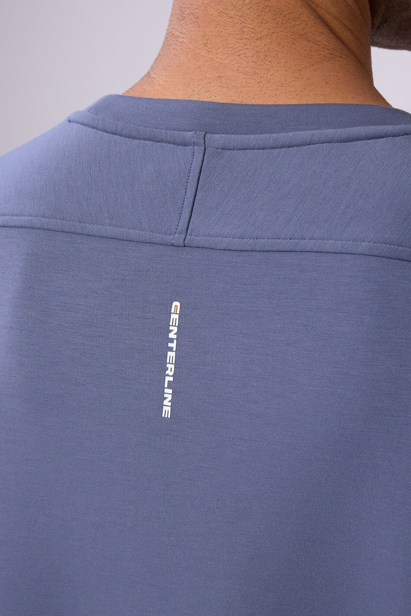 Après Men's Crew Sweatshirt 2.0 — in bounds blue — 5