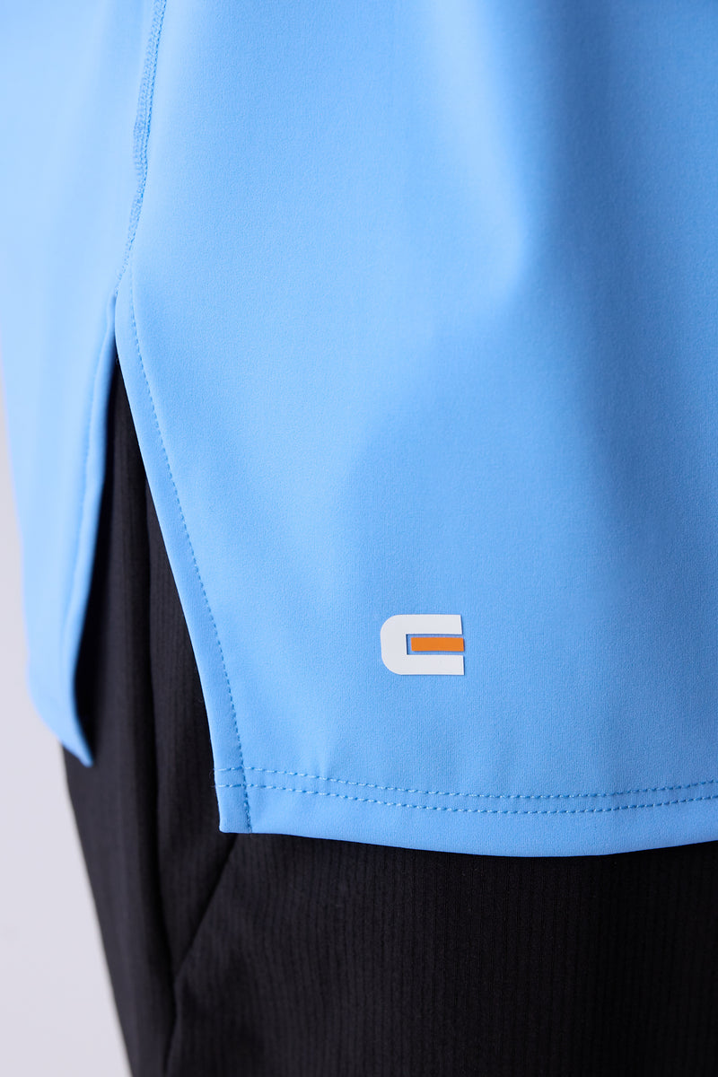 TO Performance Quarter Zip Henley — brittany blue — 7