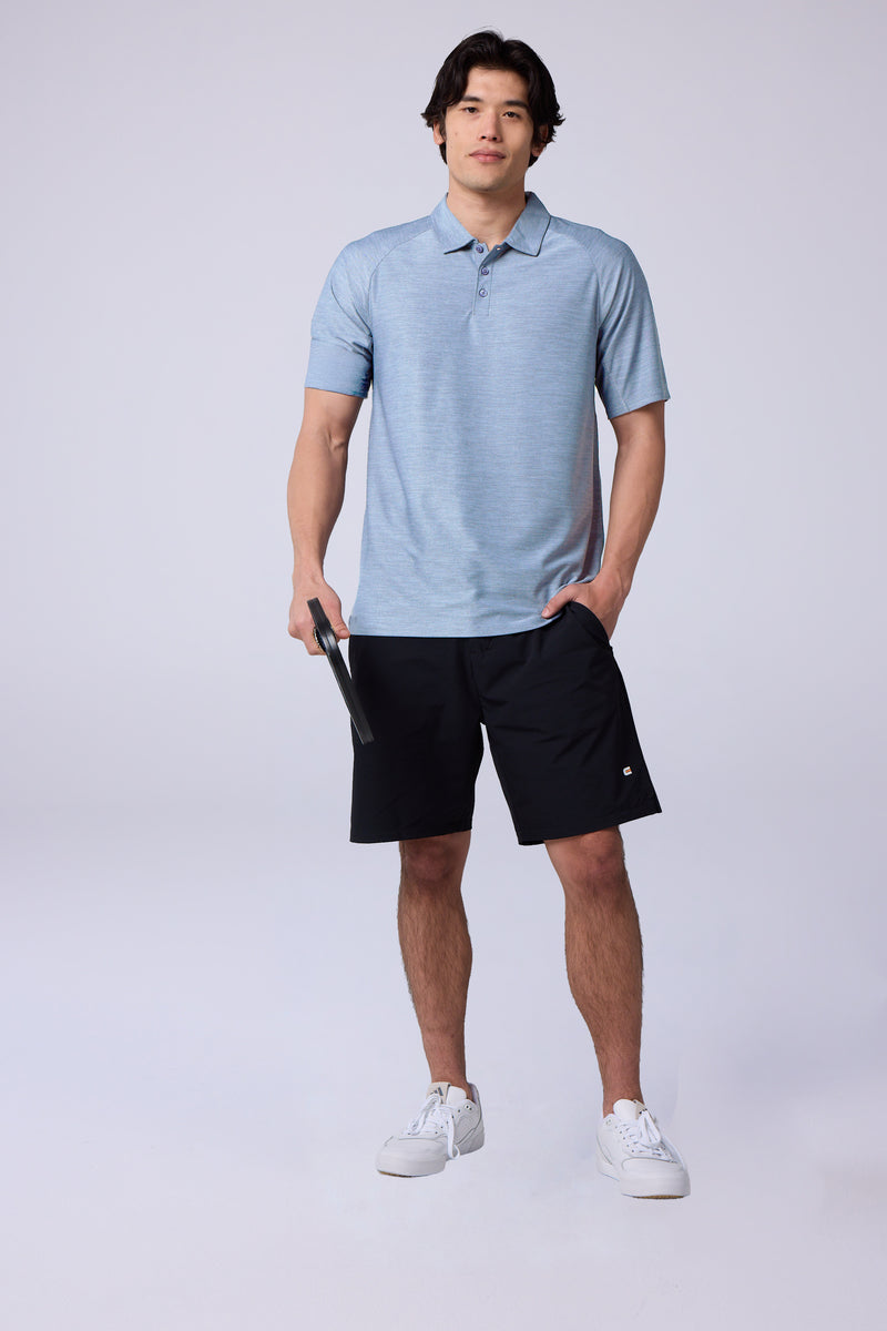 Men's Cross-Sport Tech Pique Polo — skyway — 3