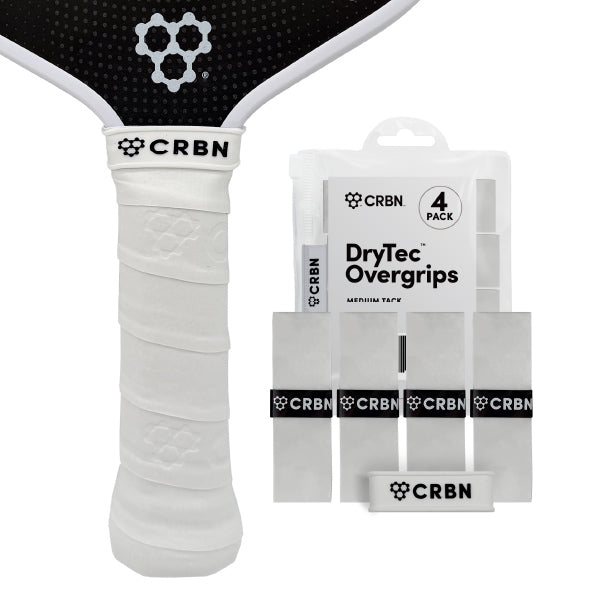 CRBN DryTec™ Overgrips (4 Pack) — White