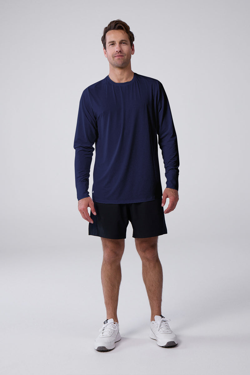 AirLite™ Men's Long Sleeve 2.0 — naval academy — 2