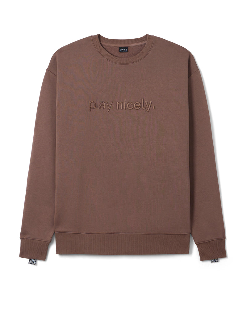 Civile Play Nicely Unisex Crew Sweatshirt