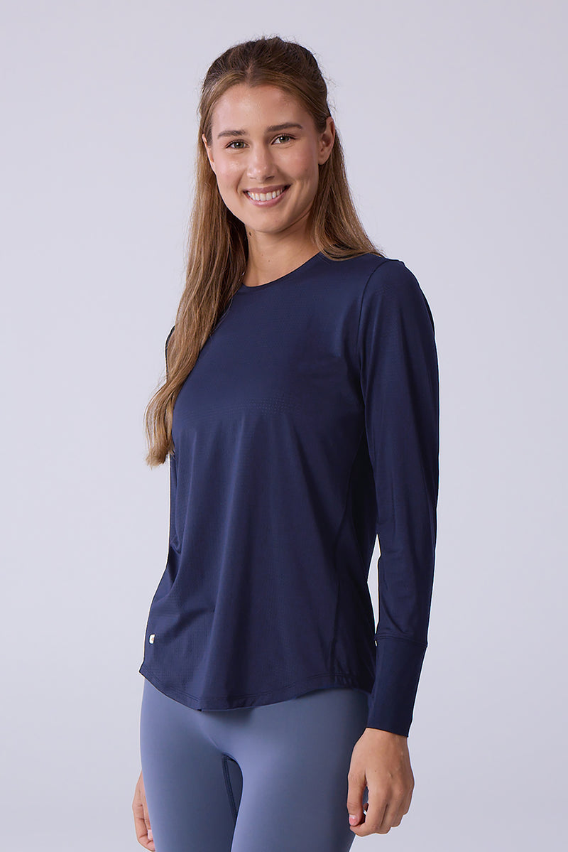 AirLite™ Women's Long Sleeve 2.0 — naval academy — 1