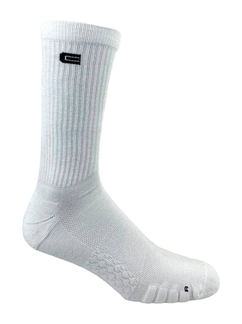Essential Performance Crew Sock — white — 1