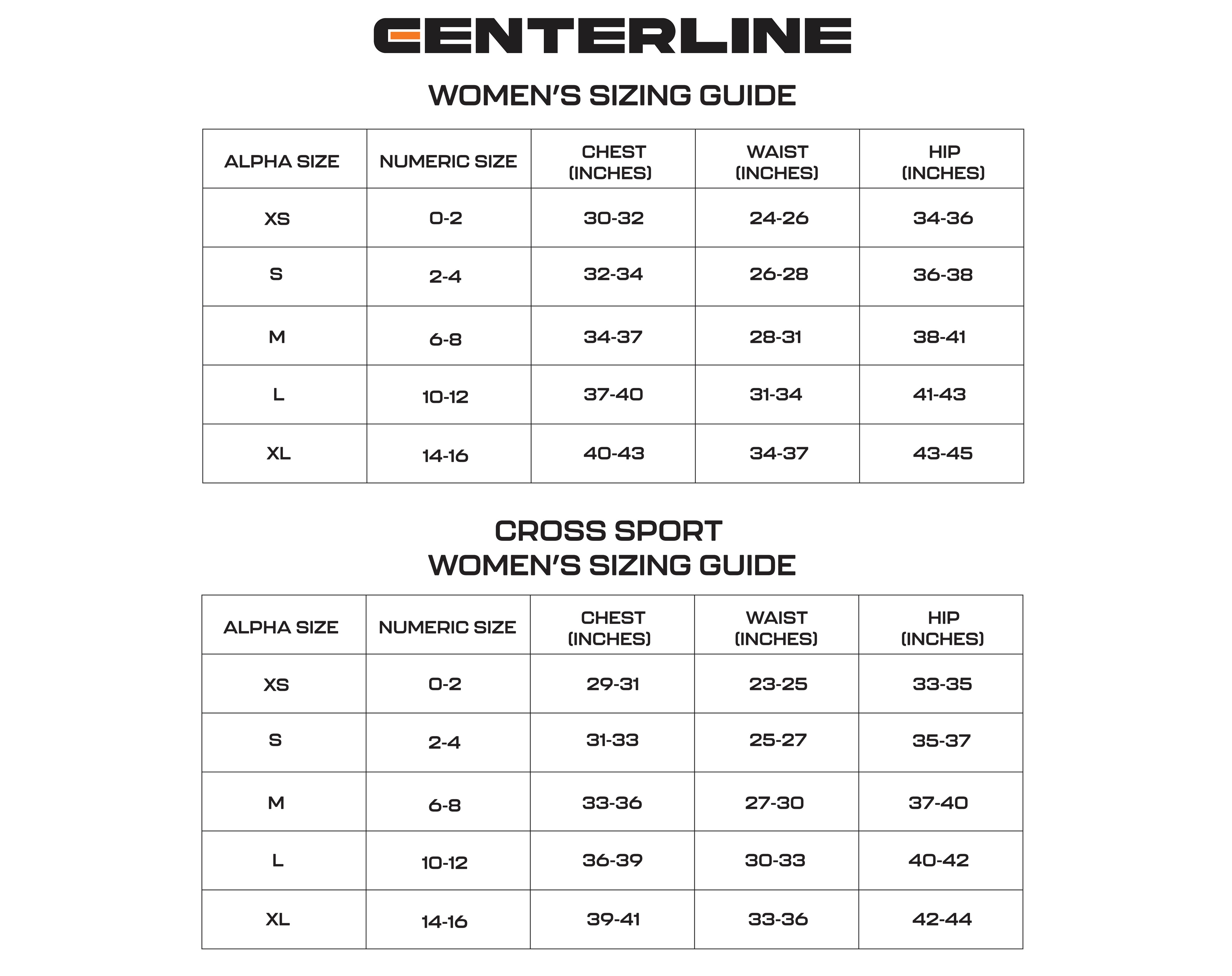 Essentials Lumin Skort Size Chart