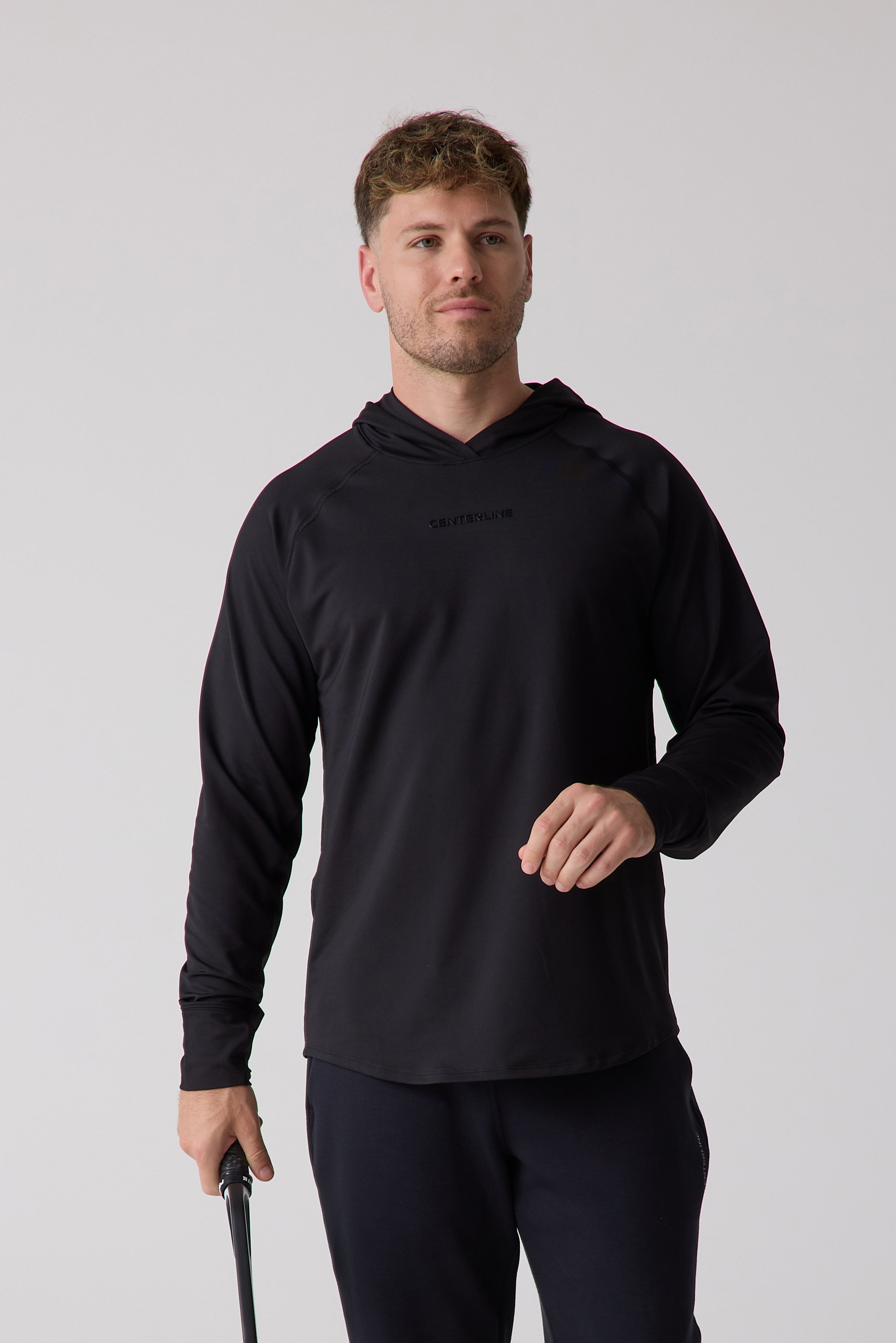 ミュージシャン NILDUE SIDE SPLIT LONG KNIT HOODIE / BLK