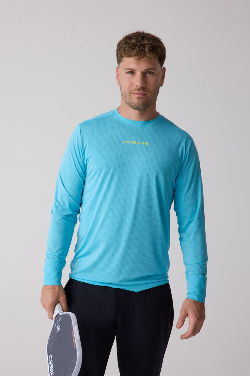 AirLite™ Men's Long Sleeve — Blue Lagoon — 1
