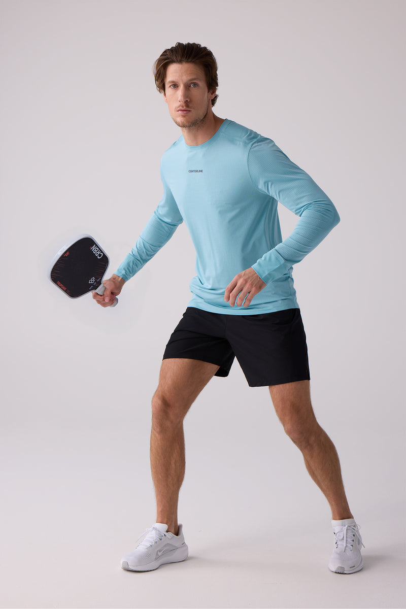 AirLite™ Men's Long Sleeve — Milky Blue — 4