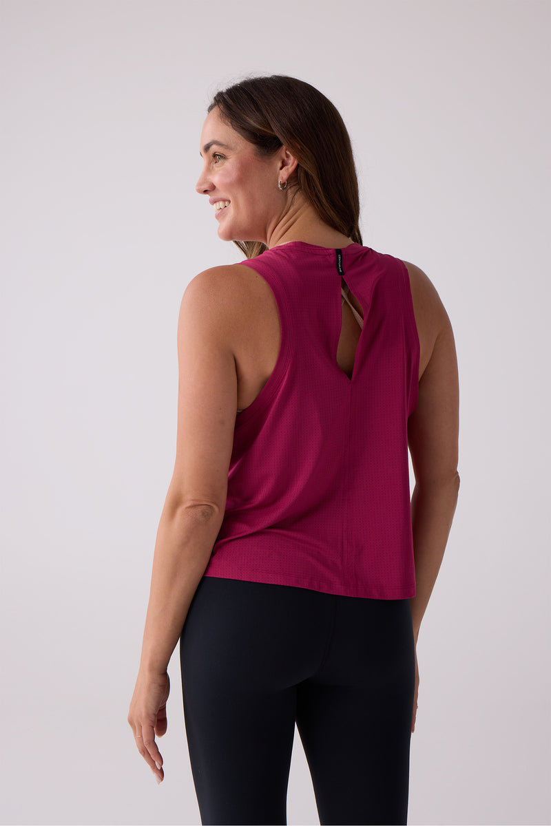 AirLite™ Clima Padel Women's Tank — beaujolais — 2