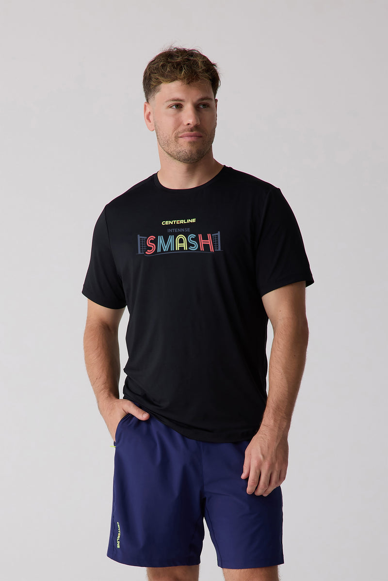Intennse Smash Men's AirLite™ Team Tee — Black