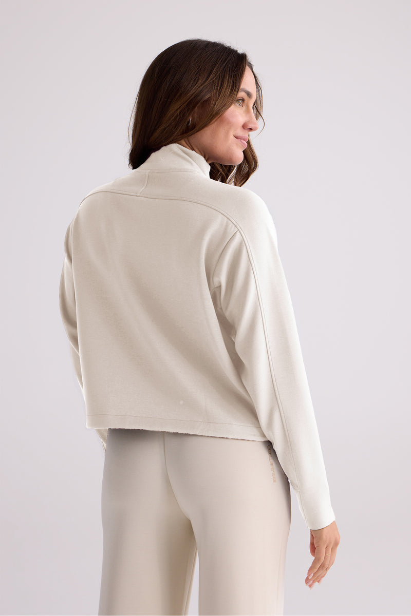 Women's Clima Padel Après Quarter Zip — turtle dove — 3