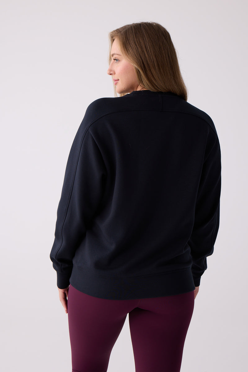 Brooklyn Pickleball Après Women's Crew Sweatshirt — black — 1