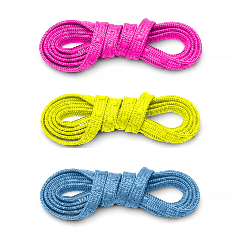 blue yellow pink